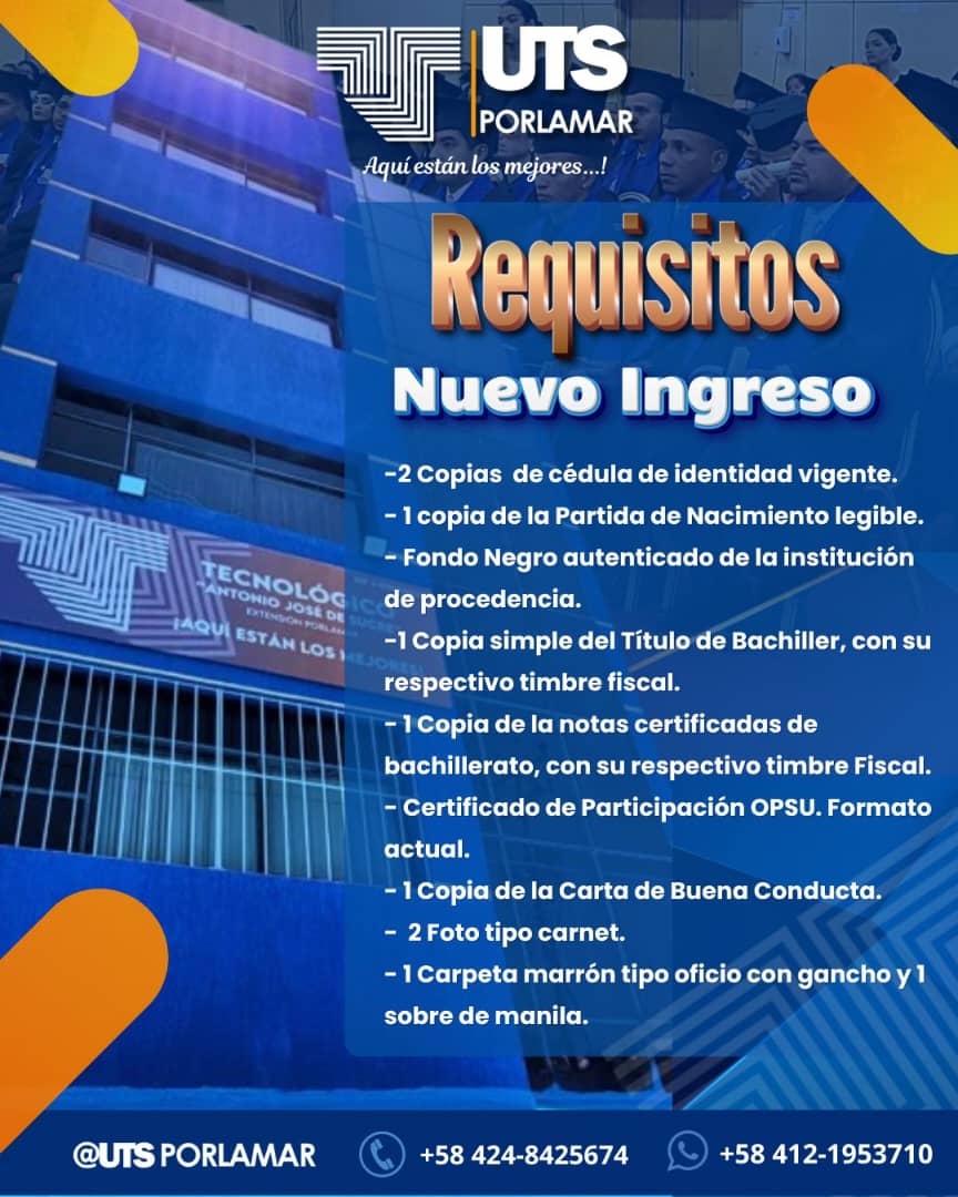 Requisitos Nuevo Ingreso